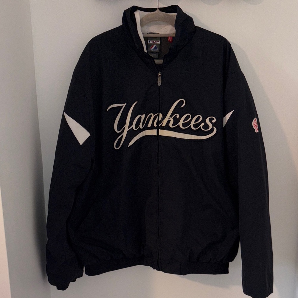 Majestic Black New York Yankees Bomber Jacket 2XL